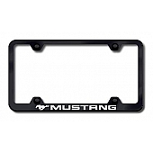 Automotive Gold License Plate Frame - Black Stainless Steel - LFWMUSEB