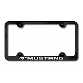 Automotive Gold License Plate Frame - Black Stainless Steel - LFWMUSEB