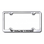 Automotive Gold License Plate Frame - Silver Stainless Steel - LFWMUSEC