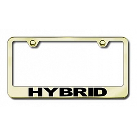 Automotive Gold License Plate Frame - Gold Stainless Steel - LFHYBEG