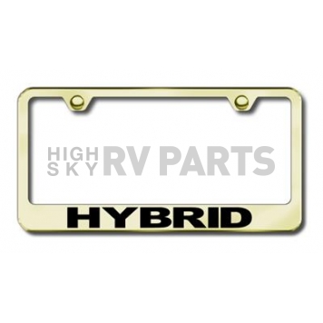 Automotive Gold License Plate Frame - Gold Stainless Steel - LFHYBEG