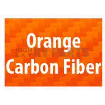 American Car Craft Exterior Mirror Trim Ring Stainless Steel Orange Carbon Fiber - 052031ORG-2