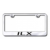 Automotive Gold License Plate Frame - Silver Stainless Steel - LFILXEC