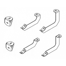 Westin Public Safety Nerf Bar Mounting Kit for Westin 24-54580/ 24-54585 Nerf Bars - 245458PK