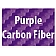 American Car Craft Exterior Mirror Trim Ring Stainless Steel Purple Carbon Fiber - 052031PUR