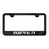 Automotive Gold License Plate Frame - Black Stainless Steel - LFIMPEB