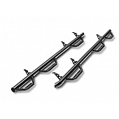 N-Fab Nerf Bar - Truck Wheel to Wheel Black Gloss Textured Powder Coated Steel Round - D20112MC6