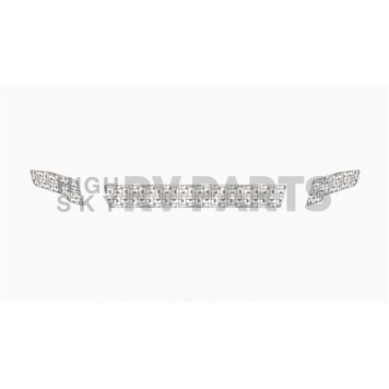 Road Armor Bumper Grille Insert ID Pattern Bare Silver Stainless Steel - 2DFMD