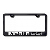 Automotive Gold License Plate Frame - Black Stainless Steel - LFIMPSSEB