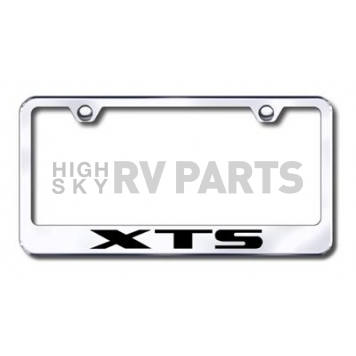 Automotive Gold License Plate Frame - Silver Stainless Steel - LFXTSEC