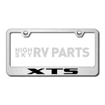 Automotive Gold License Plate Frame - Silver Stainless Steel - LFXTSES