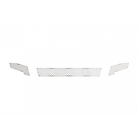 Road Armor Bumper Grille Insert Honeycomb Pattern Bare Silver Stainless Steel - 4DFMH