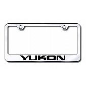 Automotive Gold License Plate Frame - Silver Stainless Steel - LFYUKEC