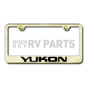 Automotive Gold License Plate Frame - Gold Stainless Steel - LFYUKEG