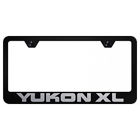 Automotive Gold License Plate Frame - Black Stainless Steel - LFYXLEB