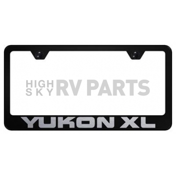Automotive Gold License Plate Frame - Black Stainless Steel - LFYXLEB