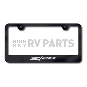 Automotive Gold License Plate Frame - Black Stainless Steel - LFZ28EB