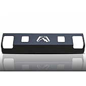 Fab Fours Bumper Grille Insert Horizontal Bar Powder Coated Black Steel - RLITE1