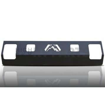 Fab Fours Bumper Grille Insert Horizontal Bar Powder Coated Black Steel - RLITE1