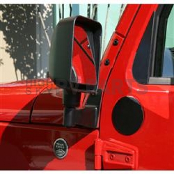 Rugged Ridge Exterior Mirror Relocation Bracket Powder Coated Black Steel Set Of 2 - 1102504