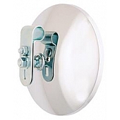 K-Source Exterior Mirror Manual Round Silver Single - CL045
