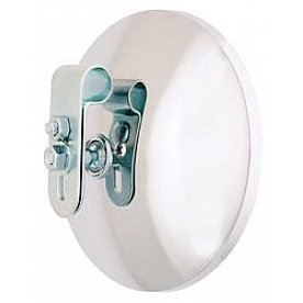 K-Source Exterior Mirror Manual Round Silver Single - CL045