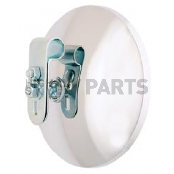 K-Source Exterior Mirror Manual Round Silver Single - CL045