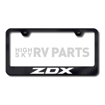 Automotive Gold License Plate Frame - Black Stainless Steel - LFZDXEB