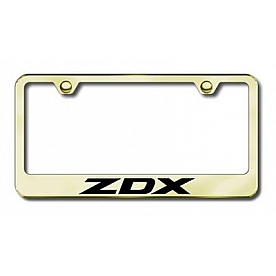 Automotive Gold License Plate Frame - Gold Stainless Steel - LFZDXEG