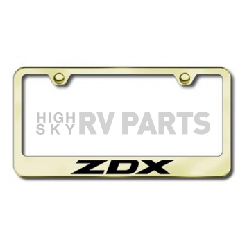 Automotive Gold License Plate Frame - Gold Stainless Steel - LFZDXEG