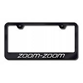 Automotive Gold License Plate Frame - Black Stainless Steel - LFZOOEB
