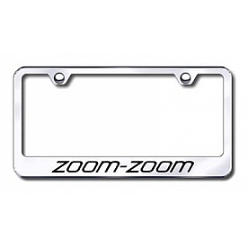 Automotive Gold License Plate Frame - Silver Stainless Steel - LFZOOEC