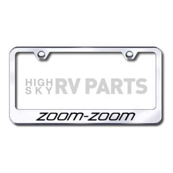 Automotive Gold License Plate Frame - Silver Stainless Steel - LFZOOEC