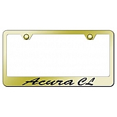 Automotive Gold License Plate Frame - Gold Stainless Steel - LFSACLEG