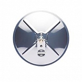 K-Source Exterior Mirror Manual Round Silver Single - CL085