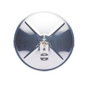K-Source Exterior Mirror Manual Round Silver Single - CL085