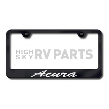 Automotive Gold License Plate Frame - Black Stainless Steel - LFSACUEB