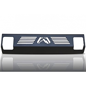 Fab Fours Bumper Grille Insert Horizontal Bar Powder Coated Gloss Black Steel - KGAIR1