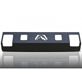 Fab Fours Bumper Grille Insert Horizontal Bar Powder Coated Black Steel - KLITE1