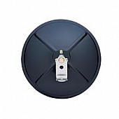 K-Source Exterior Mirror Manual Round Black Single - CL085B