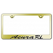 Automotive Gold License Plate Frame - Gold Stainless Steel - LFSARLEG