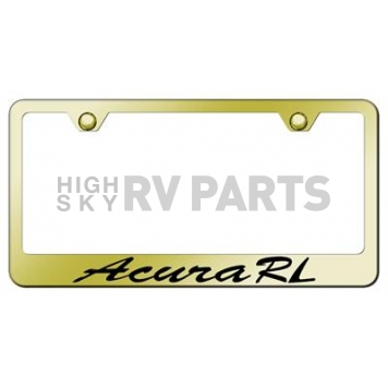 Automotive Gold License Plate Frame - Gold Stainless Steel - LFSARLEG