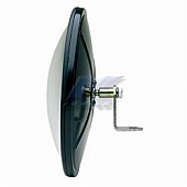 K-Source Exterior Mirror Manual Round Black Single - CL085BBB