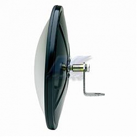 K-Source Exterior Mirror Manual Round Black Single - CL085BBB