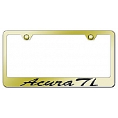 Automotive Gold License Plate Frame - Gold Stainless Steel - LFSATLEG