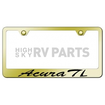 Automotive Gold License Plate Frame - Gold Stainless Steel - LFSATLEG