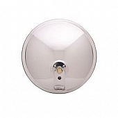 K-Source Exterior Mirror Manual Round Silver Single - CL085OS