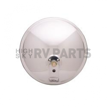 K-Source Exterior Mirror Manual Round Silver Single - CL085OS