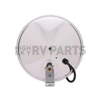 K-Source Exterior Mirror Manual Round Silver Single - CL085OSH