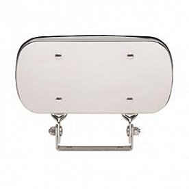 K-Source Exterior Mirror Manual Rectangular Silver Single - CL100